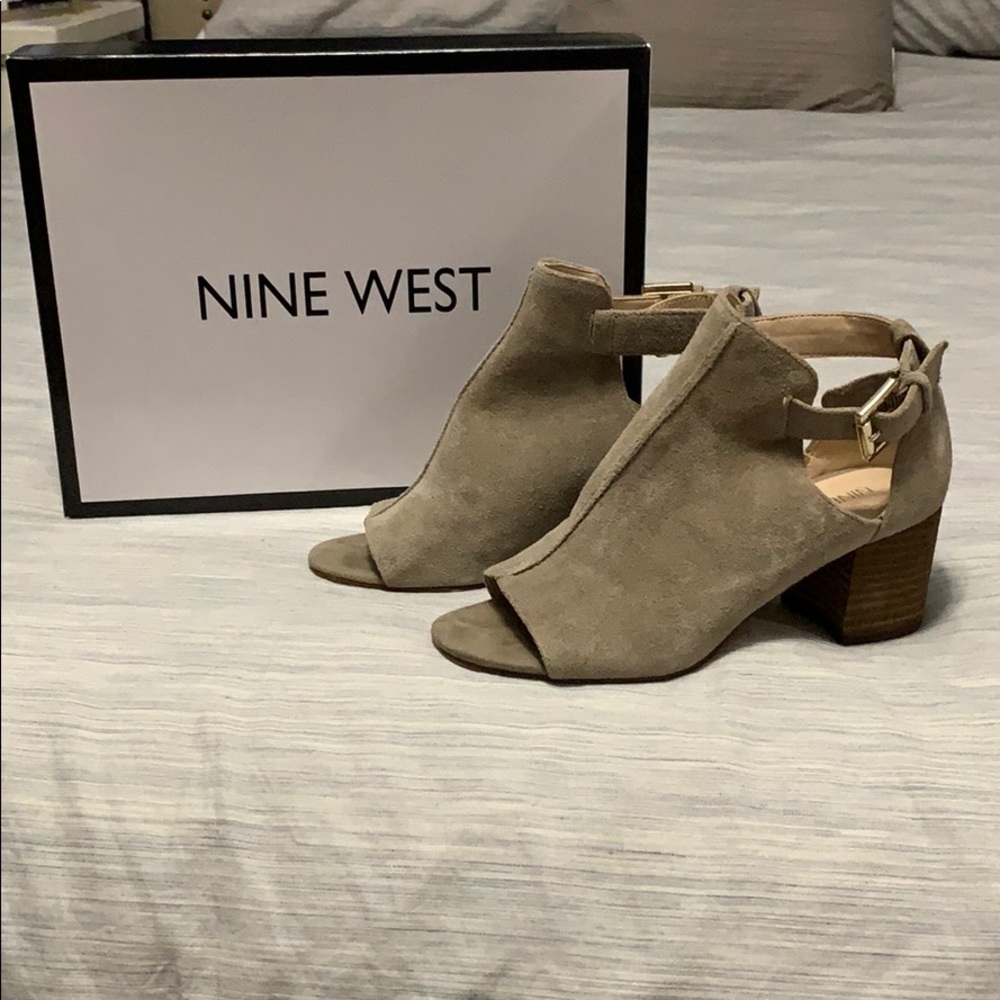 Nine West peep toe booties